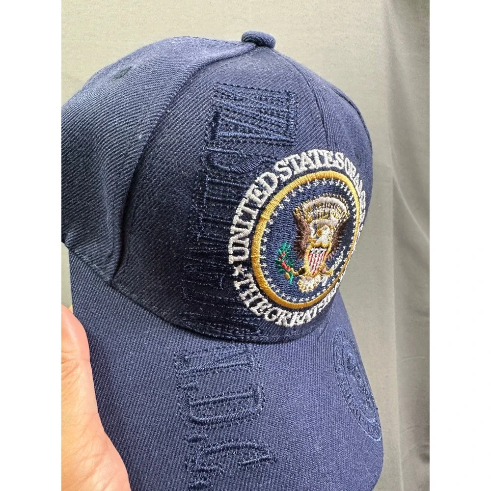 Cedar Sports Great Seal of the United States Navy Blue Washington DC Hat Cap